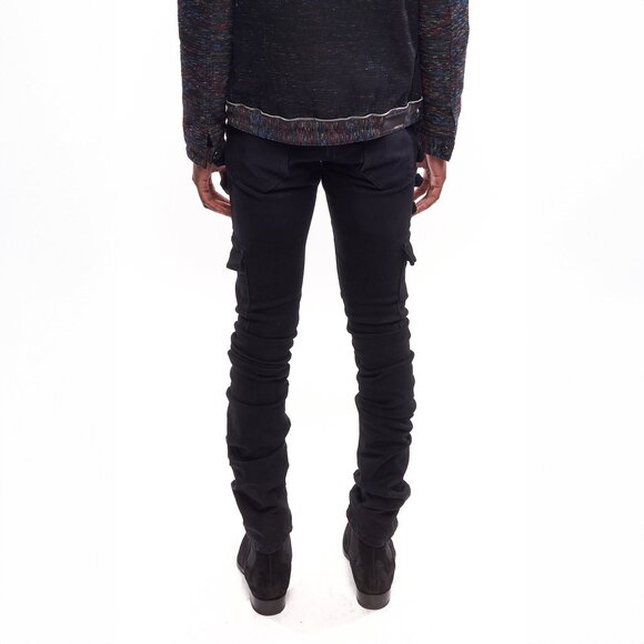 AKINGS Black Omari Stacked Jeans - Picture 11 of 12